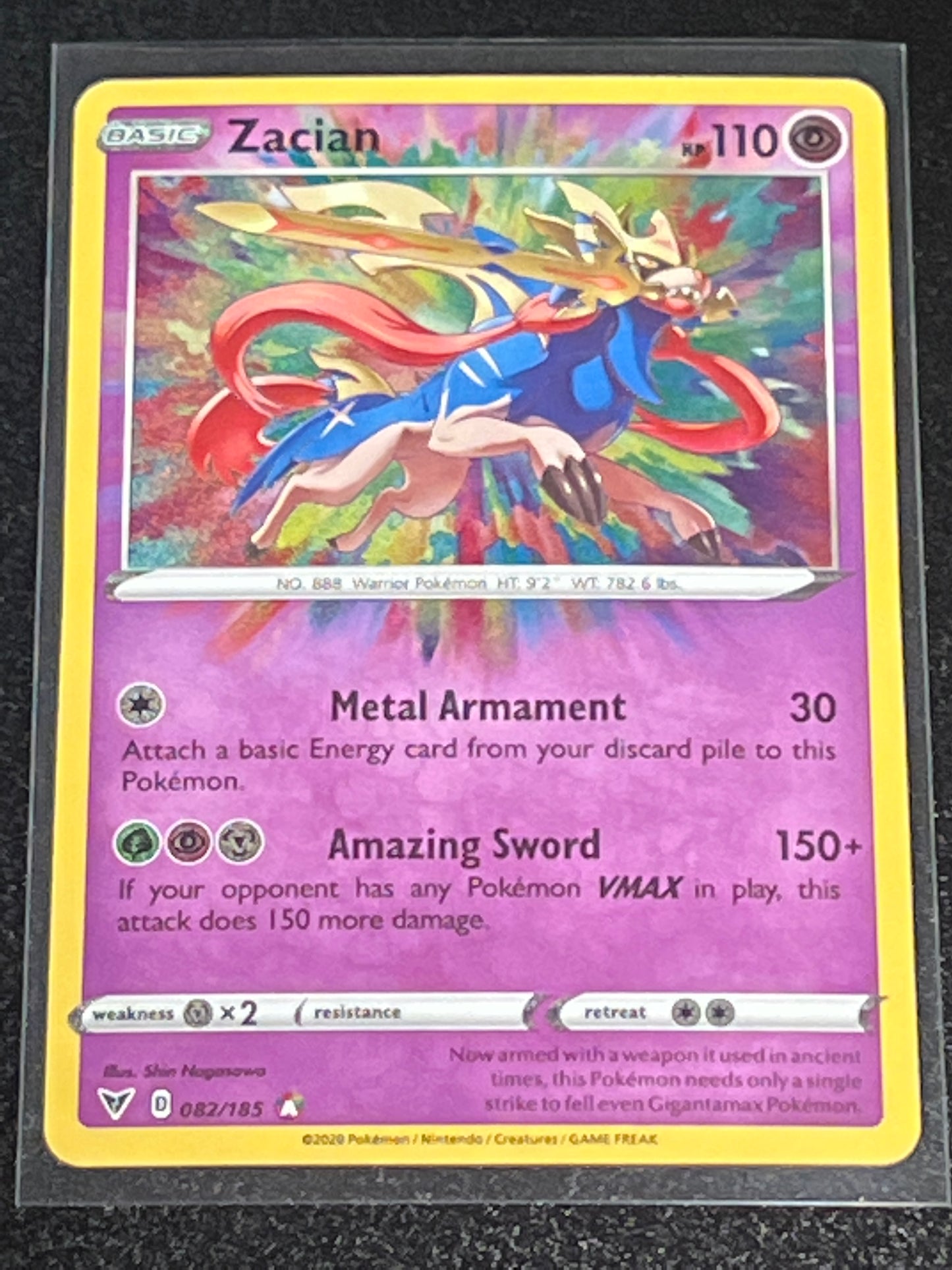 2020 Pokemon ZACIAN - Holo - #082