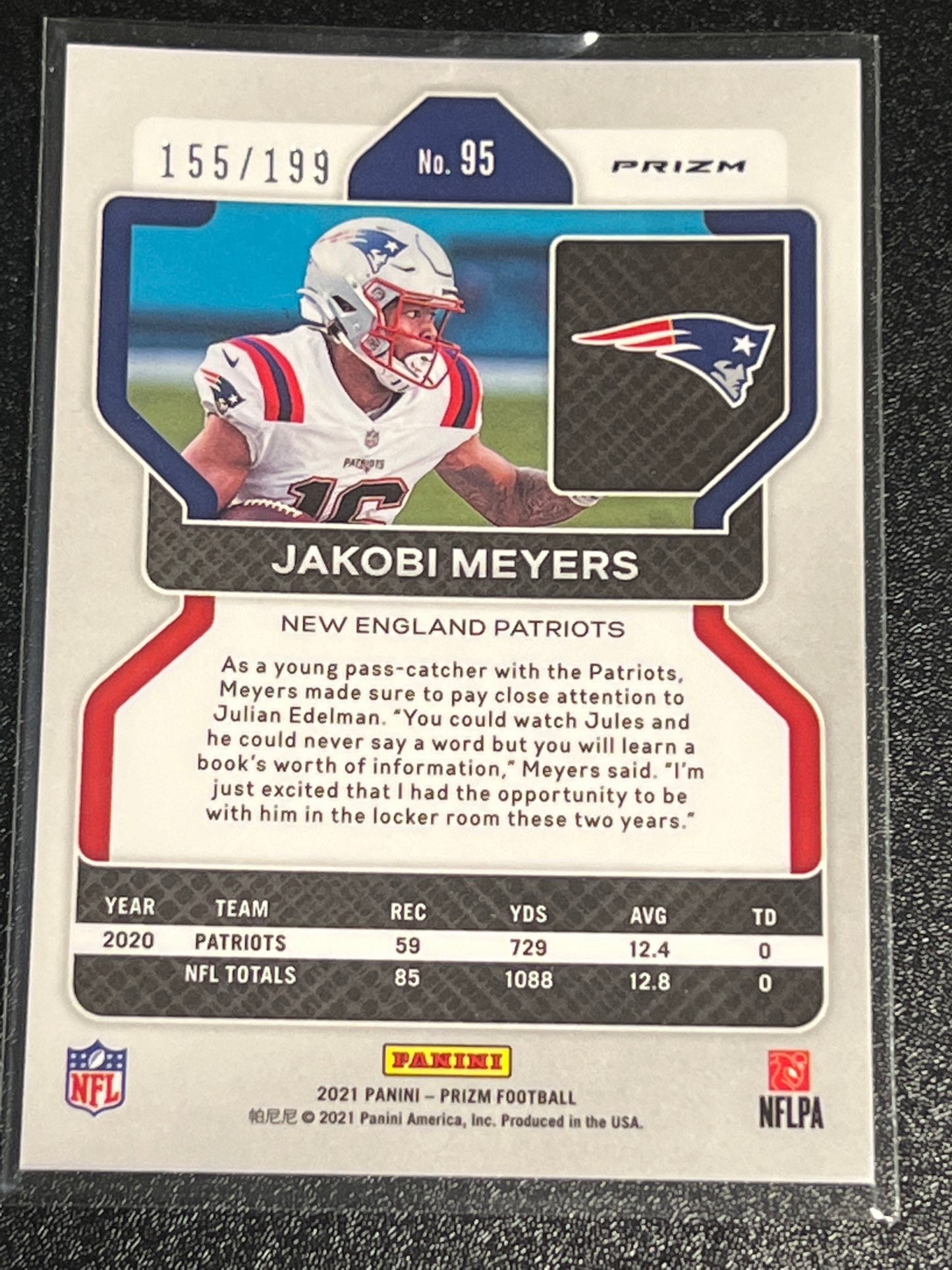 2021 Panini Prizm JAKOBI MEYERS - 155/199 - #95