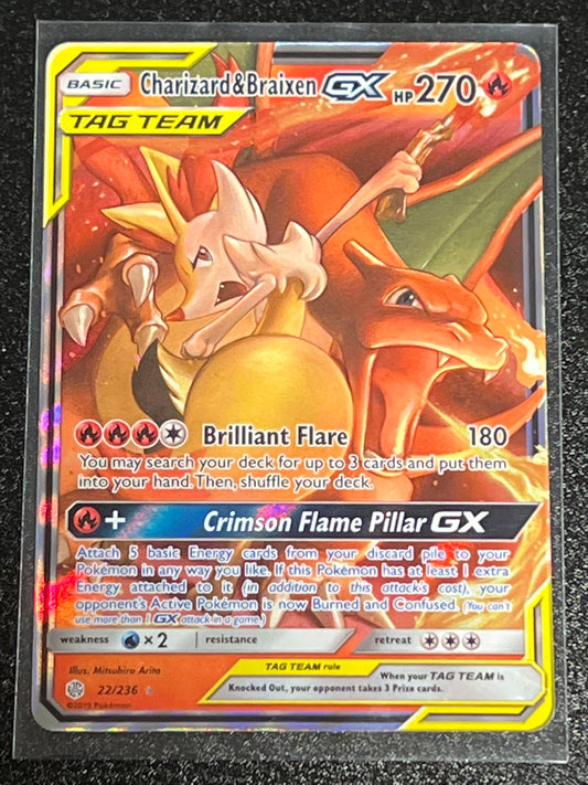 2019 Pokemon CHARIZARD & BRAIXEN GX - Holo - #22