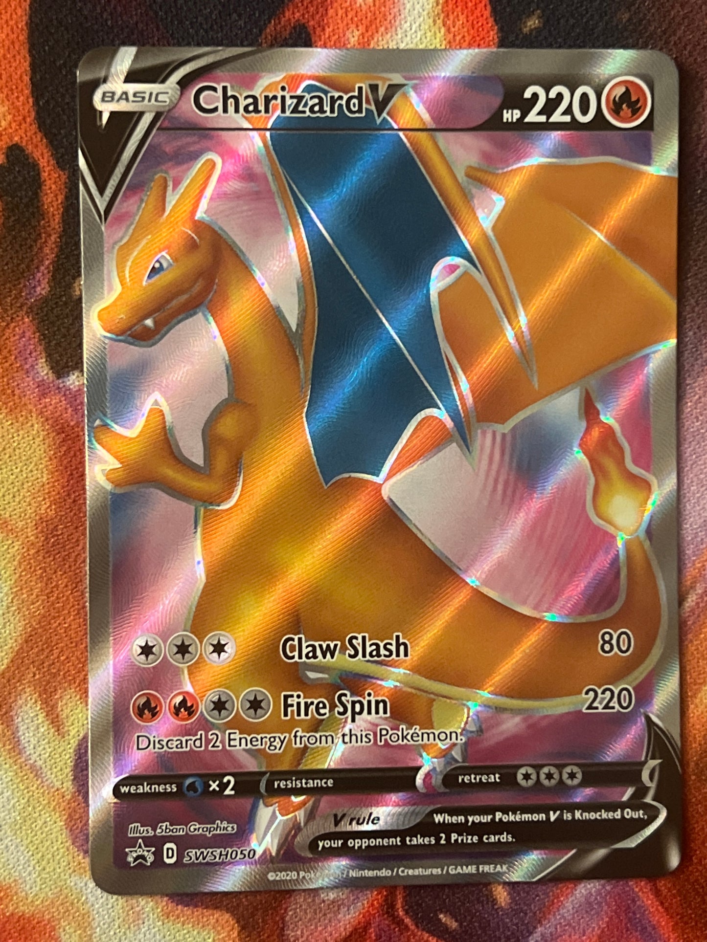 2020 Pokemon Charizard V - Promo - #SWSH050