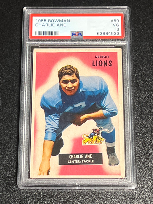 1955 Bowman CHARLIE ANE  - RC - #59 - PSA 3