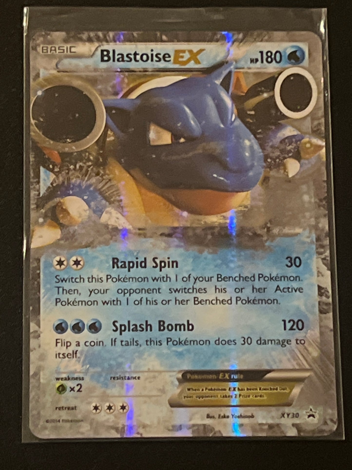 2014 Pokemon BLASTOISE EX - Holo - #XY30