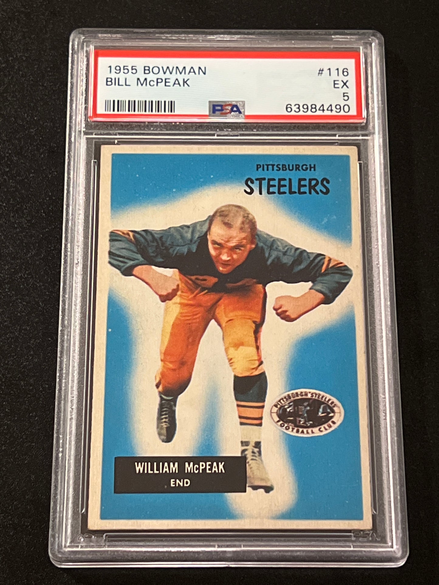 1955 Bowman BILL MCPEAK - PSA 5