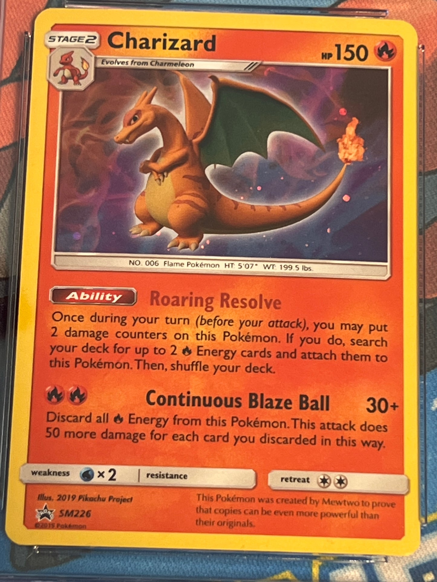 2019 Pokemon - Charizard - Black Star Promo - Holo - Graded CGC 9 - #SM226