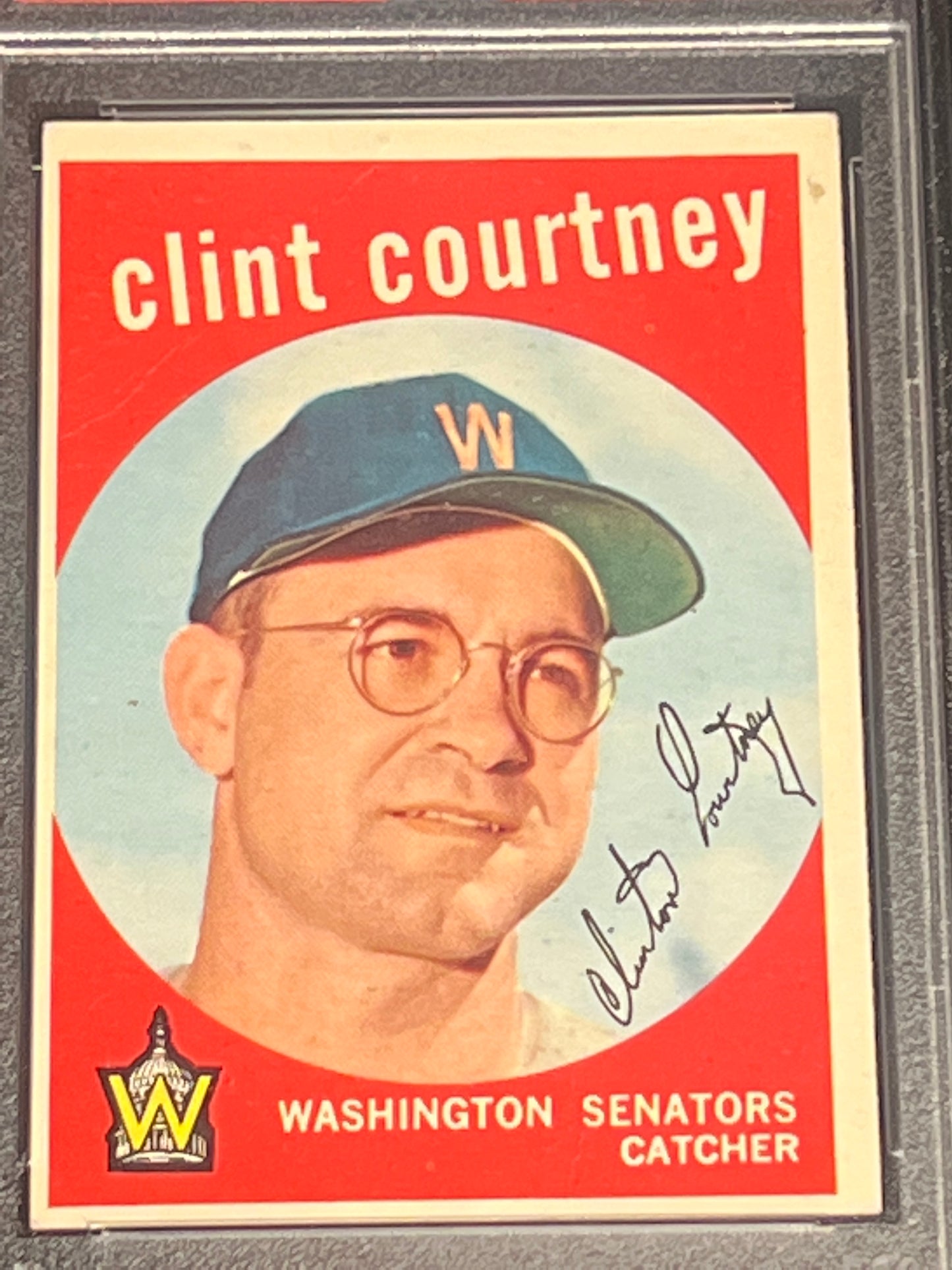 1959 Topps CLINT COURTNEY  - #483 - PSA 3