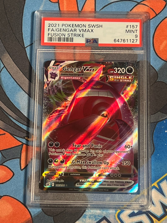 2021 Pokemon Gengar Vmax  - Ultra Rare - PSA 9 -  #157