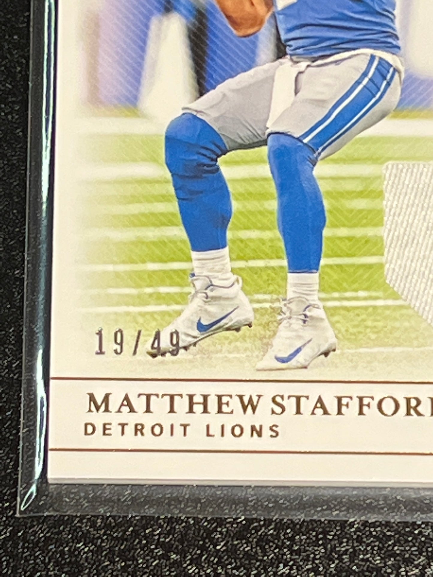 2019 Panini Nat. Treas. MATTHEW STAFFORD - Patch Card - 19/49- #CM-9