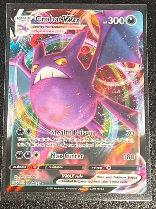 2021 Pokemon CROBAT VMAX - Holo - #45