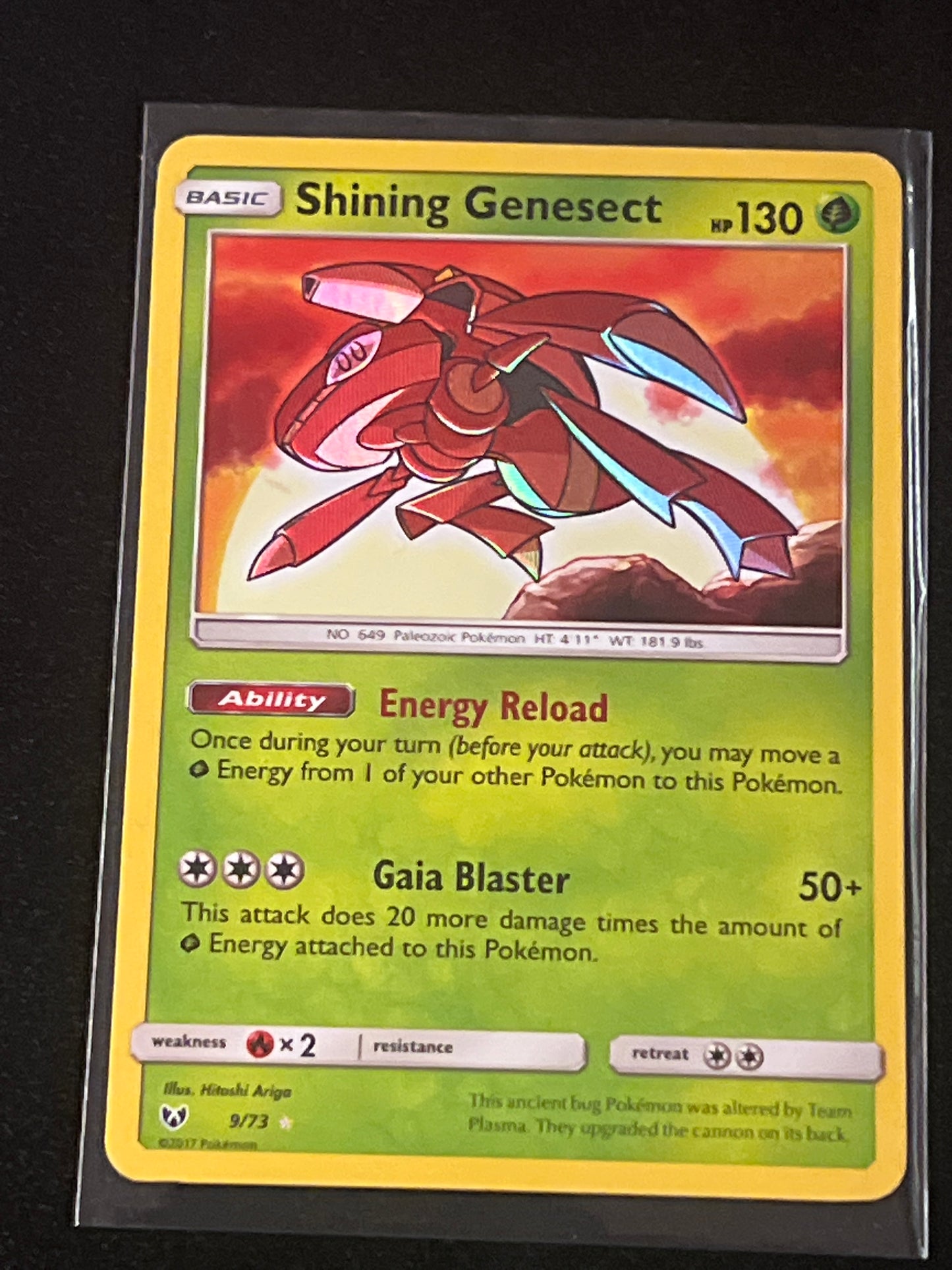 2017 Pokemon SHINING GENESECT - Holo - #9