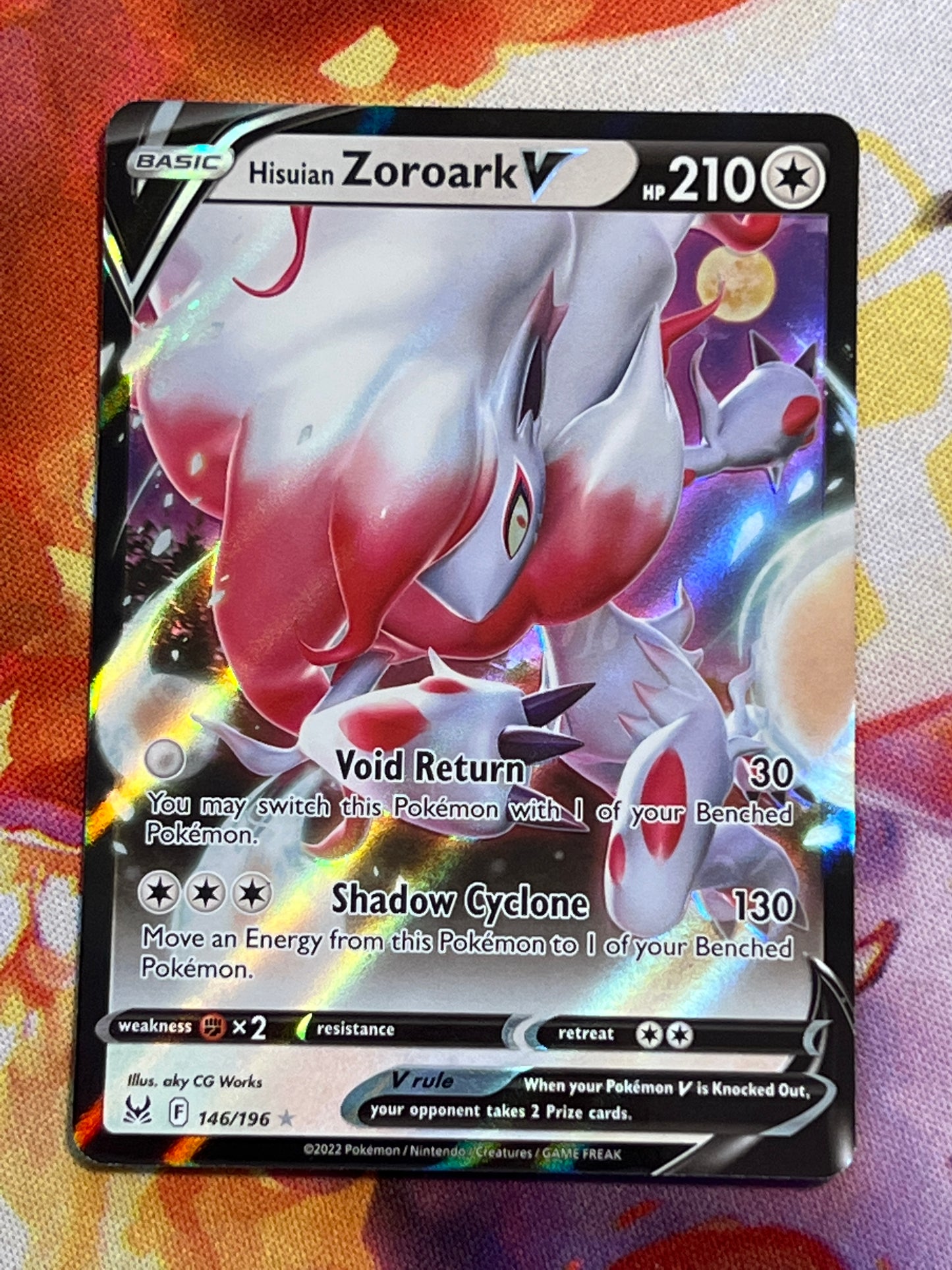 2022 Pokemon Hisuian Zoroark V - Ultra Rare - #146