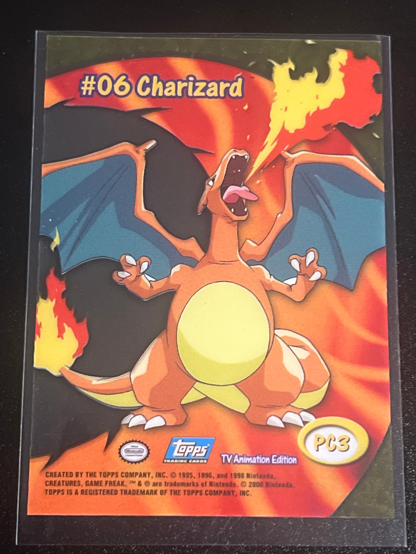 2000 Pokemon  CHARIZARD #06 - Clear - TV Animation Edition Card - PC3