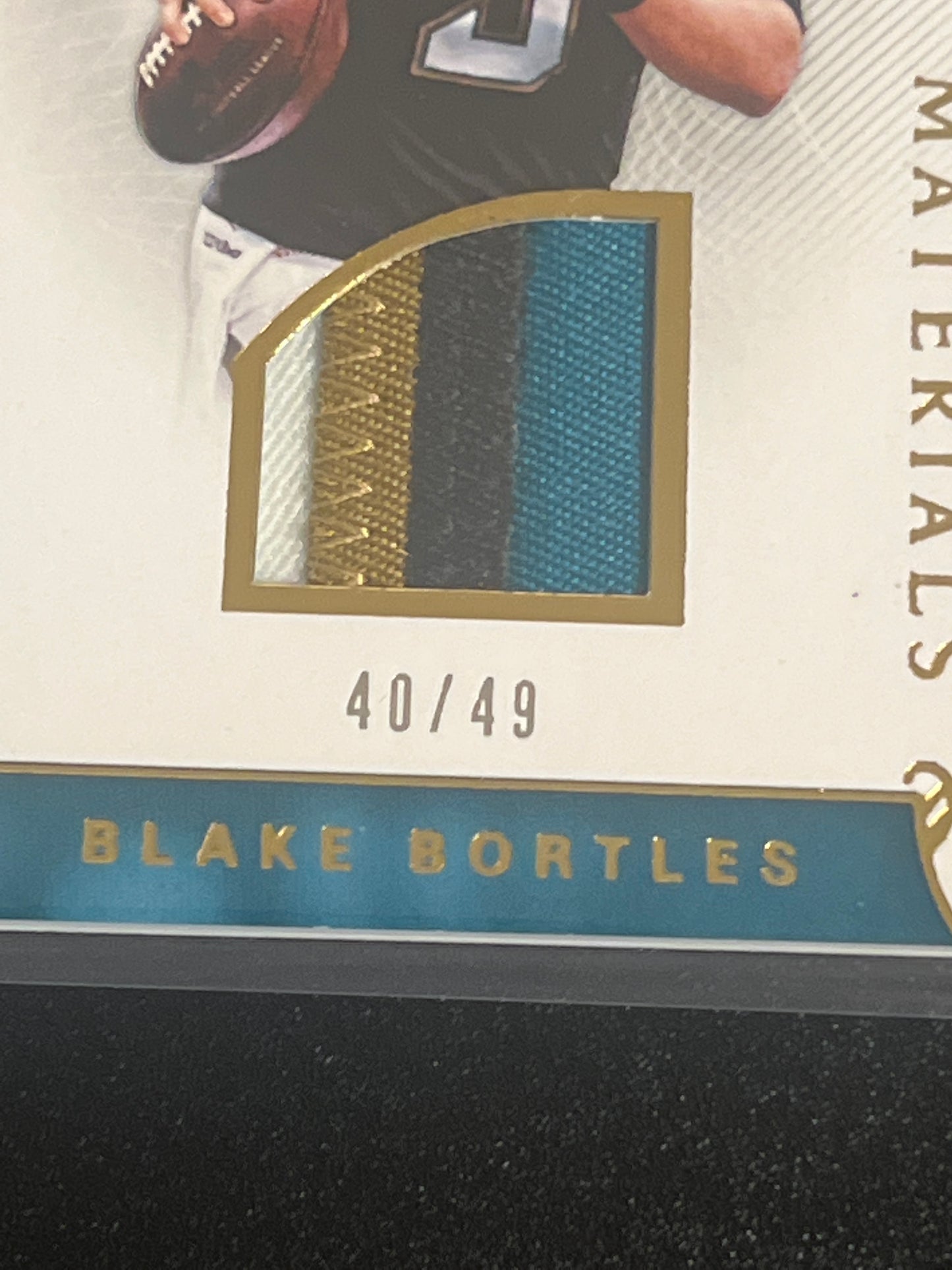 2016 Nat. Treas. BLAKE BORTLES 40/49 - Patch Card #11