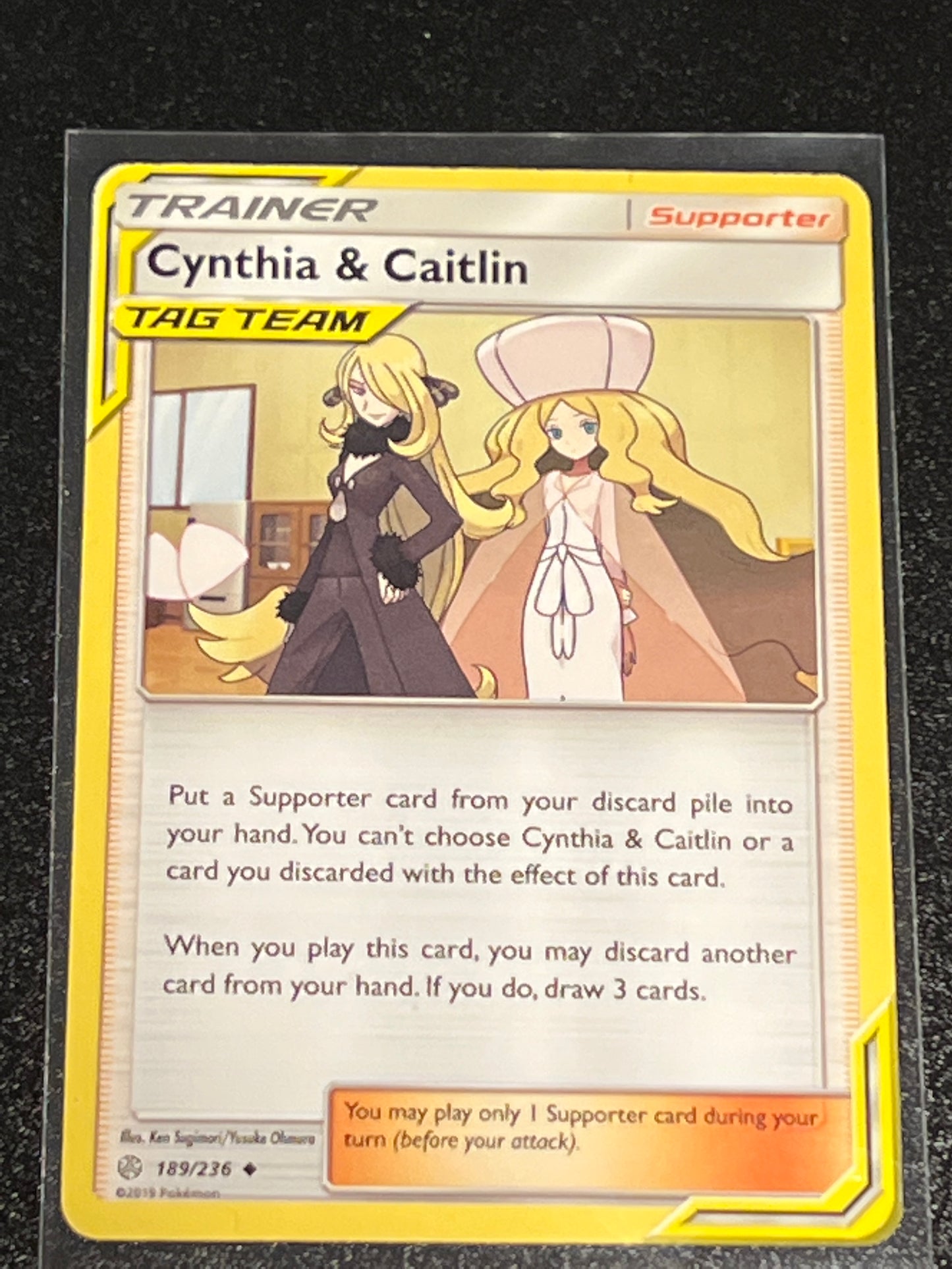 2019 Pokemon Cynthia & Caitlin - Non-Holo - #189