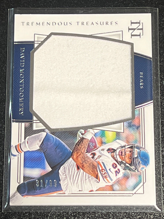 2019 Panini Nat. Treas. DAVID MONTGOMERY - Patch Card - 31/99 -  #TT-21