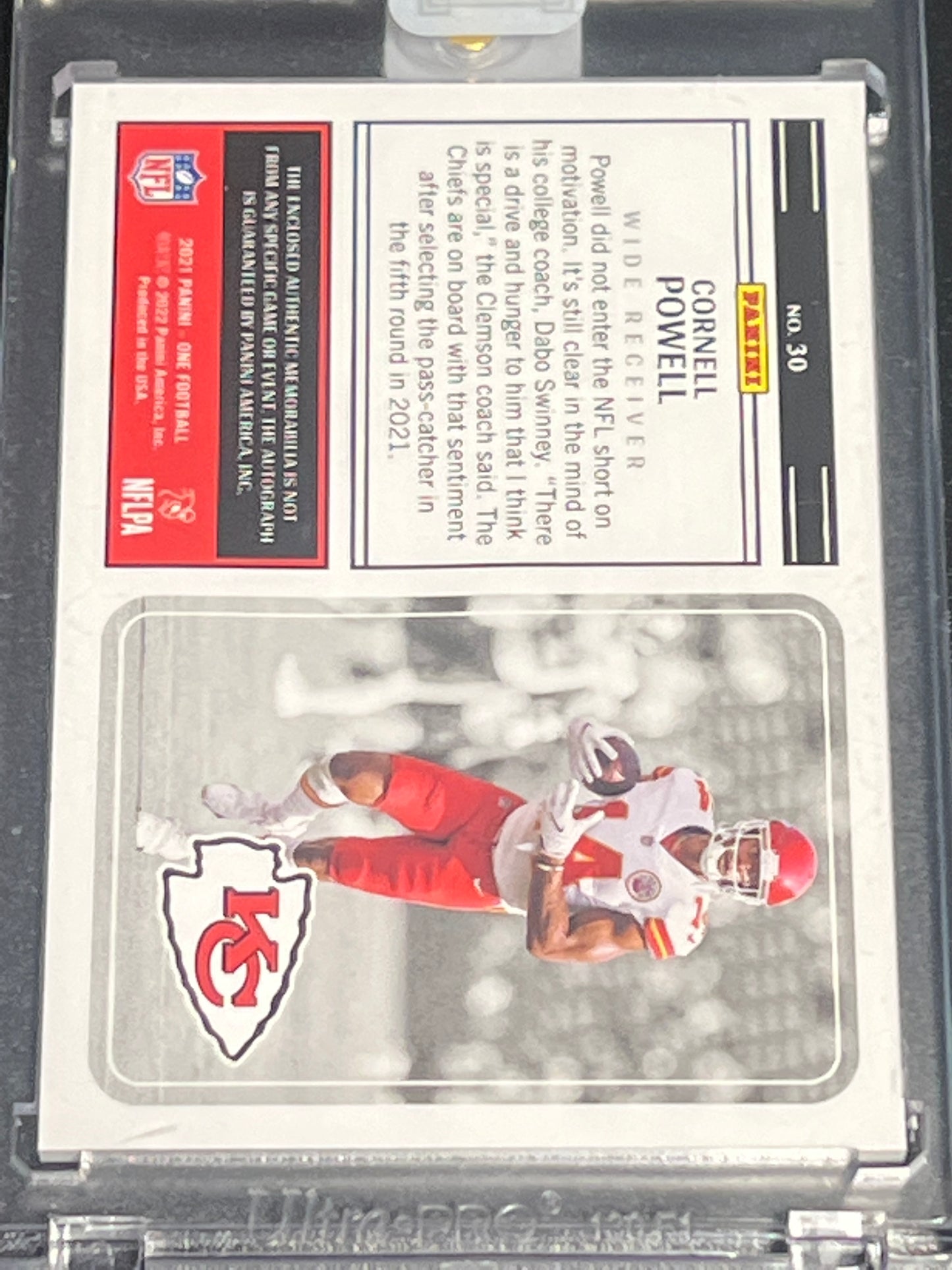 2021 Panini ONE CORNELL POWELL - Patch Card - AUTO - RC - 133/199 - #30