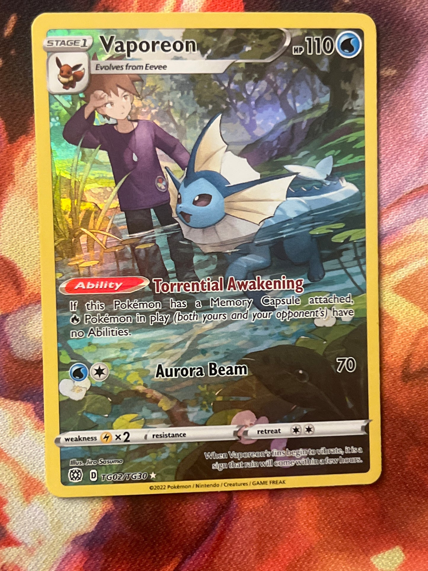 2022 Pokemon  Vaporeon - Trainer Gallery - #TG02