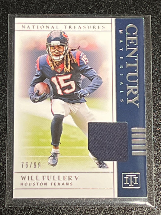 2019 Panini Nat. Treas. WILL FULLER V - Patch Card - 76/99 - #CM-47