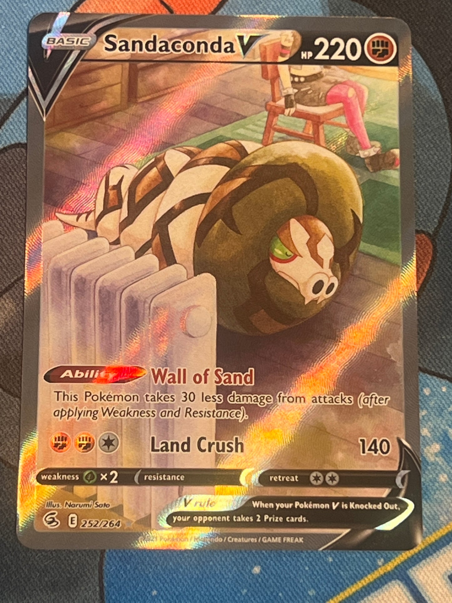 2021 Pokemon Sandaconda V - Ultra Rare - Holo - #252