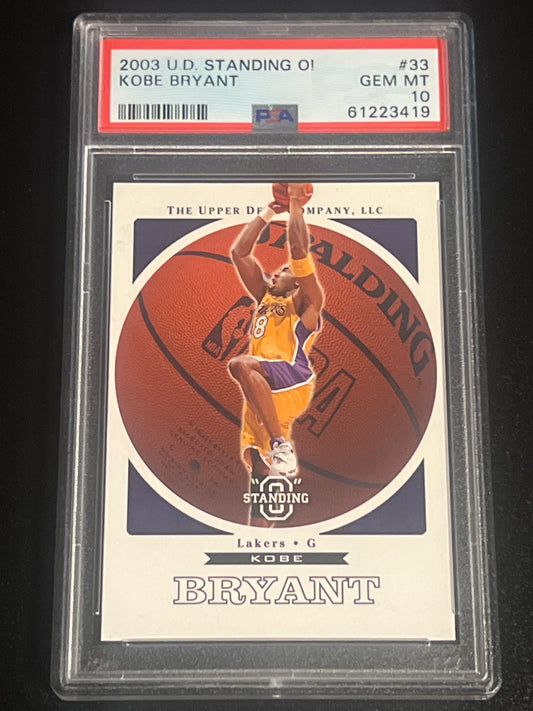 2003 U.D. Standing O! KOBE BRYANT - PSA 10 #33