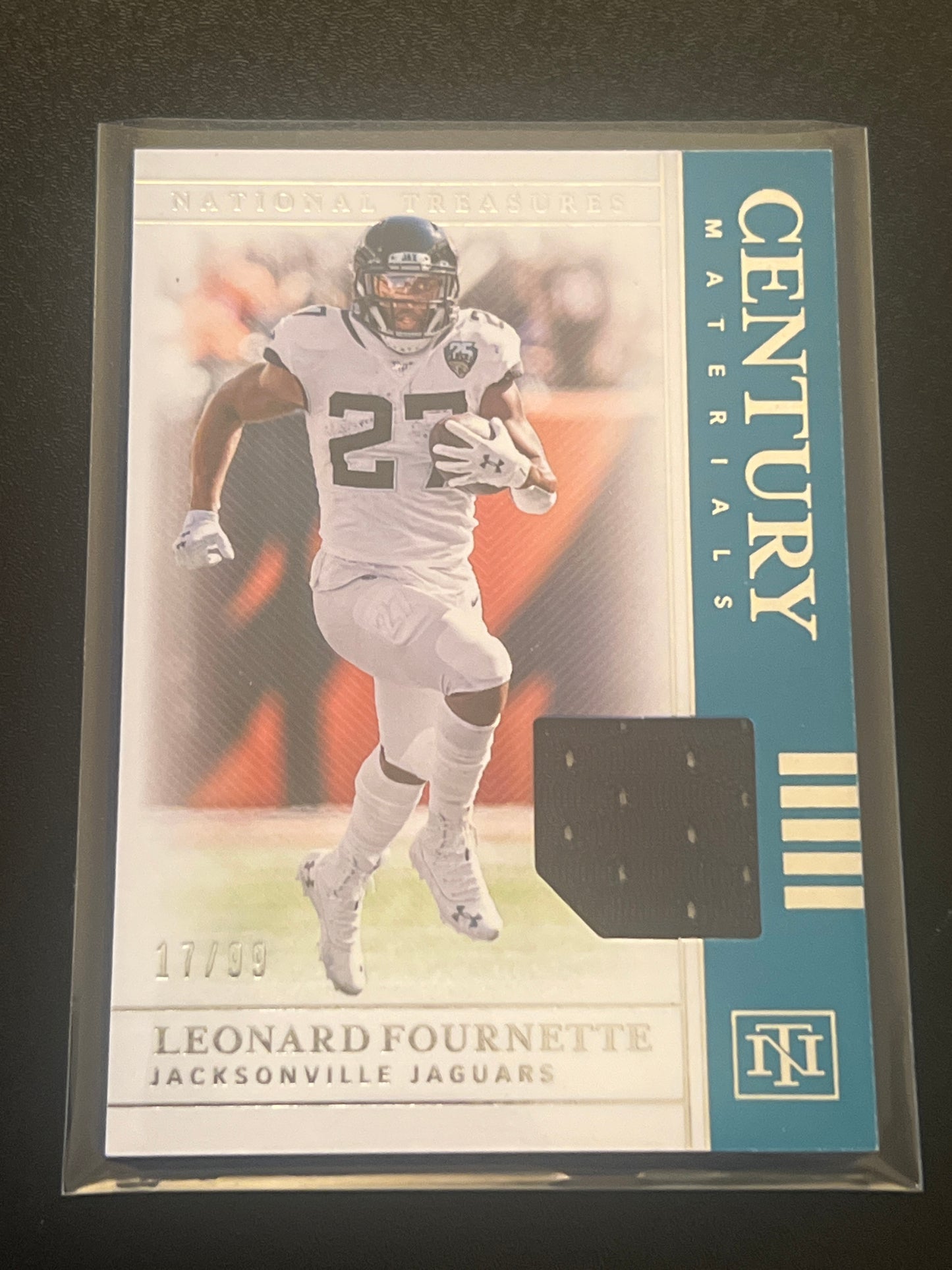 2019 Panini Nat. Treas. LEONARD FOURNETTE 17/99 Patch Card #CM-53