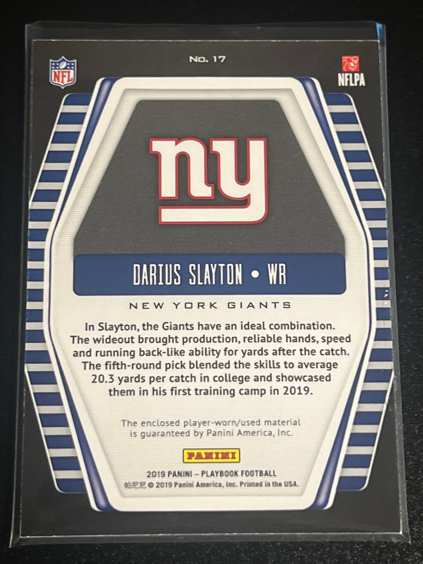 2019 Panini Playbook DARIUS SLAYTON - Patch Card - 41/99 - #17