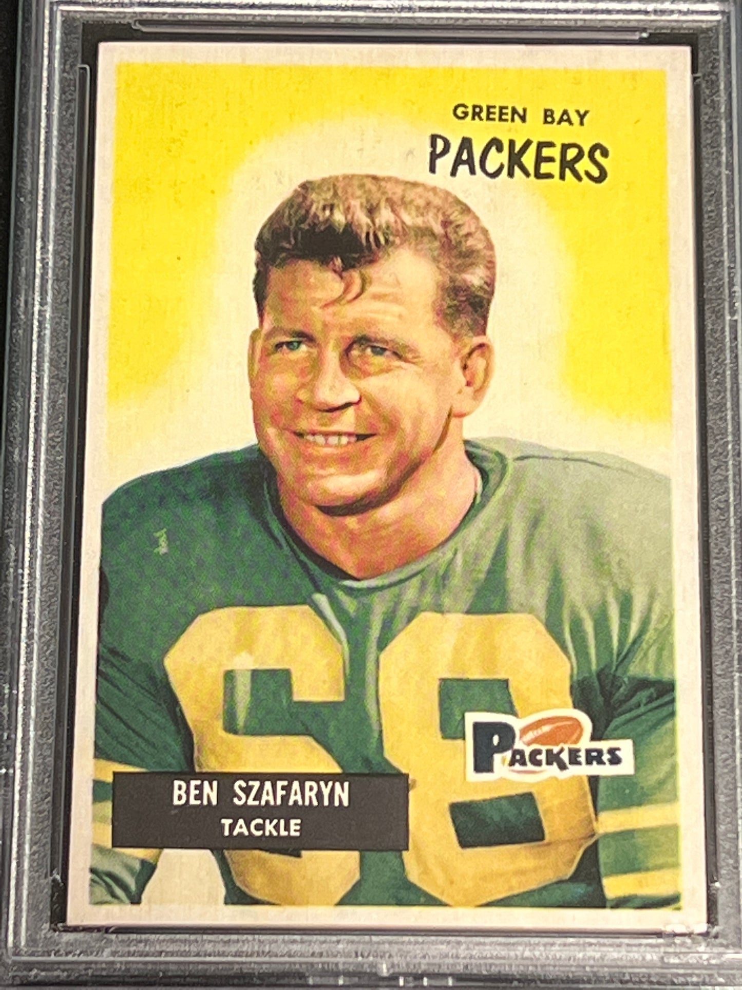 1955 Bowman LEN SZAFARYN (Printed as "Ben") - PSA 5