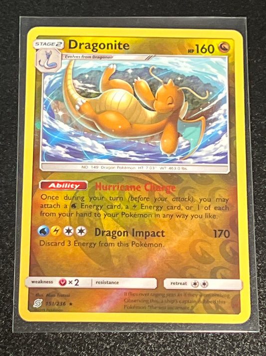 2019 Pokemon DRAGONITE - Reverse Holo - #151