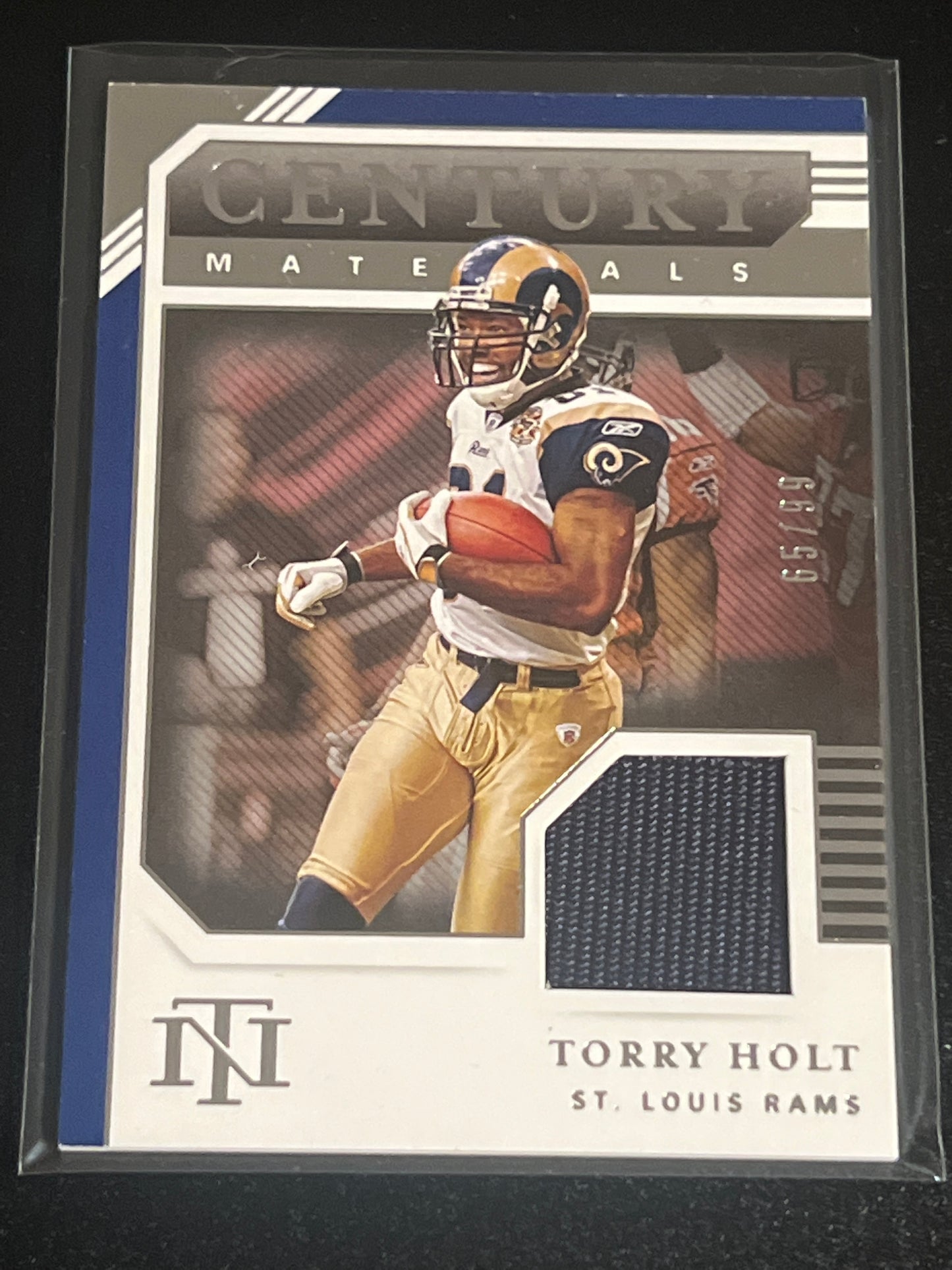 2020 Panini Nat. Treas. TORRY HOLT -Patch Card 65/99 #CM-TH