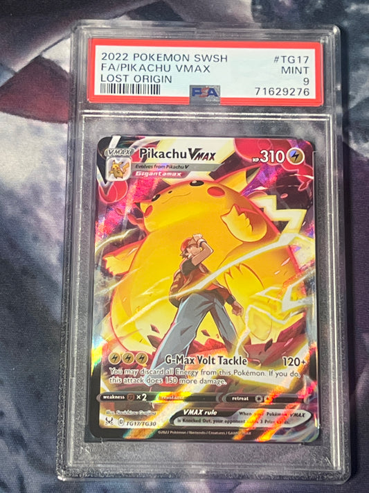 2022 Pokemon - Pikachu Vmax - Trainer Gallery - Graded PSA 9 - #TG17