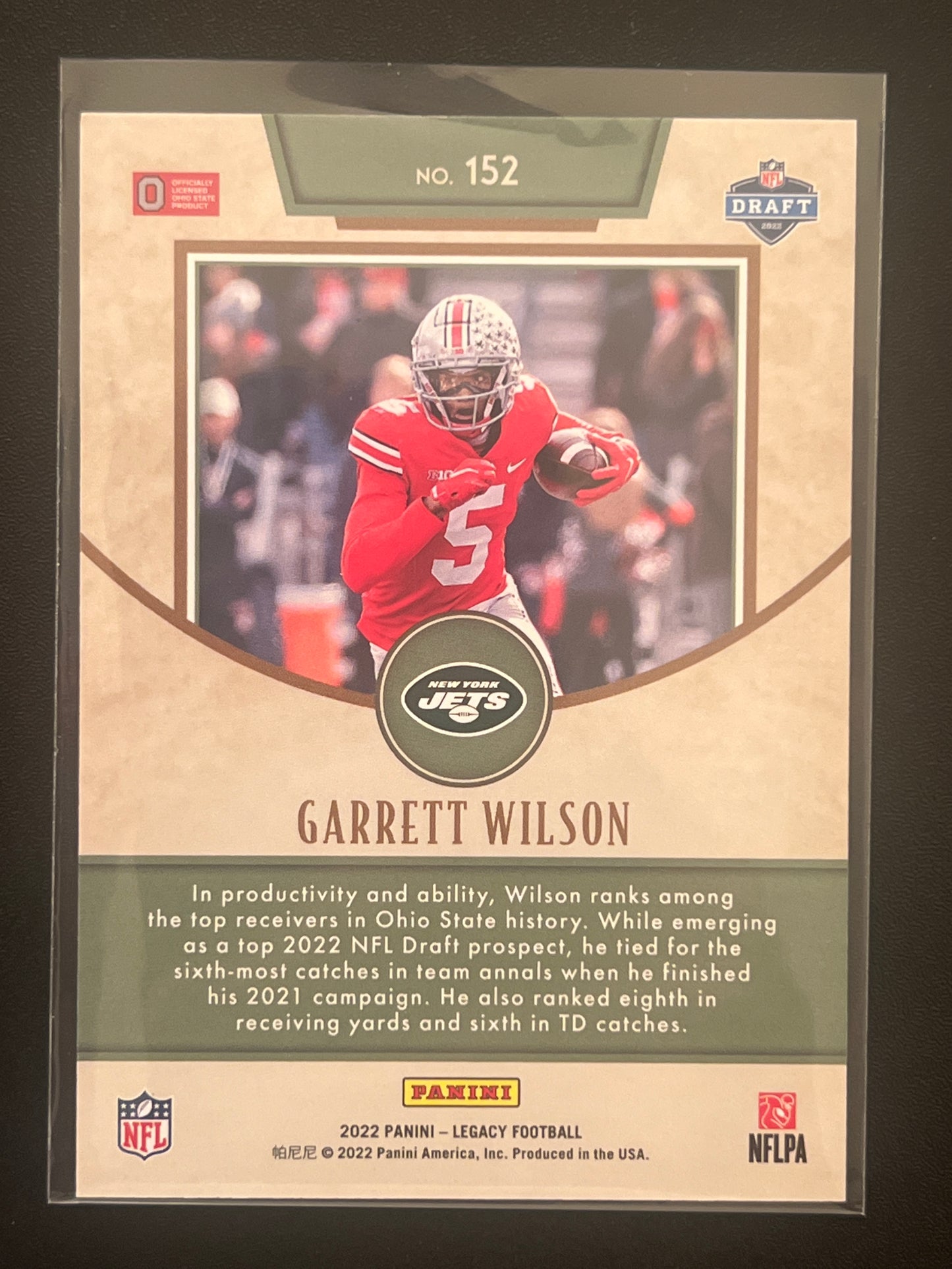 2022 Panini Legacy GARRETT WILSON - RC - 041/299 - #152