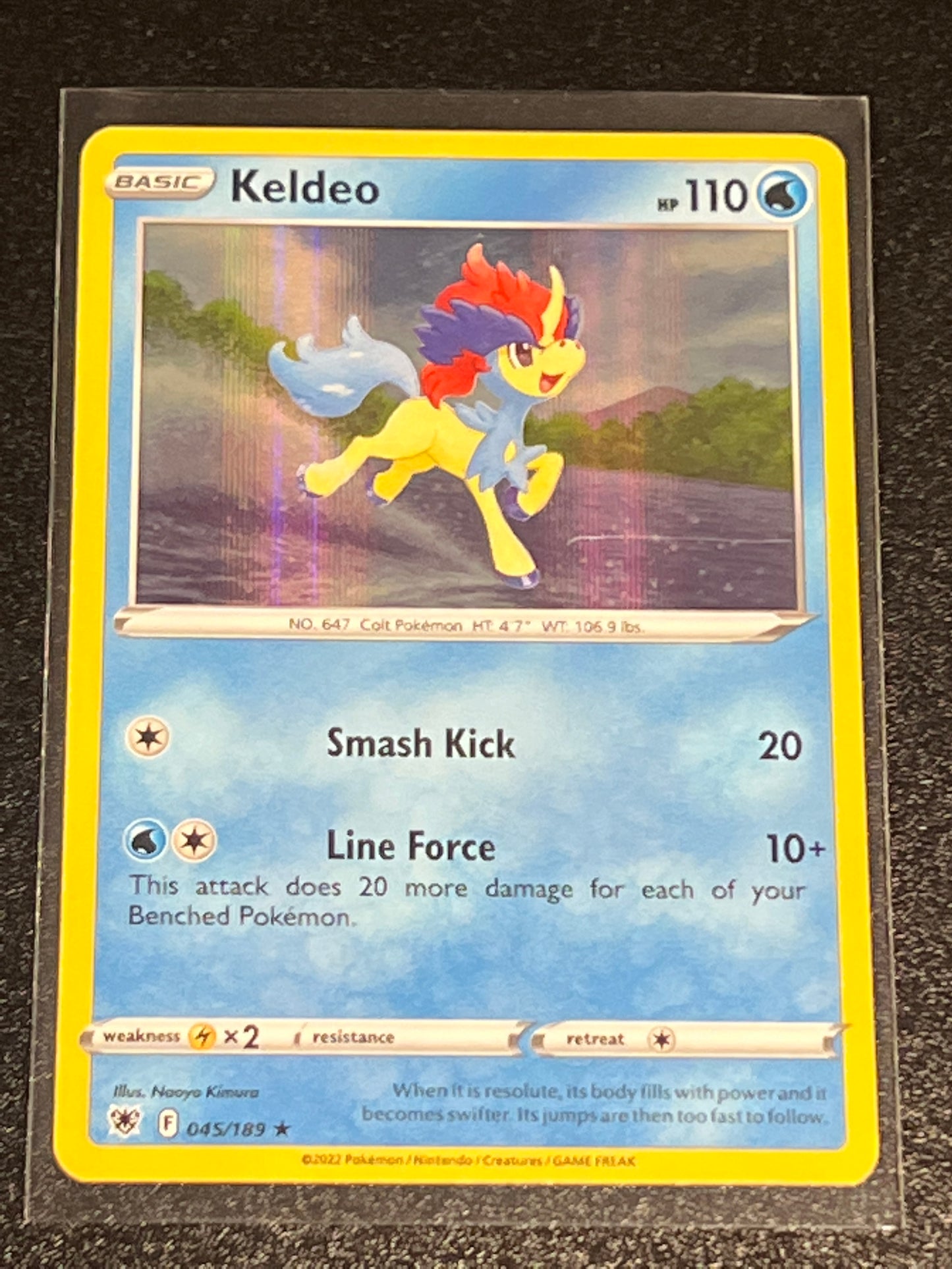 2022 Pokemon KELDEO  - Holo - #45