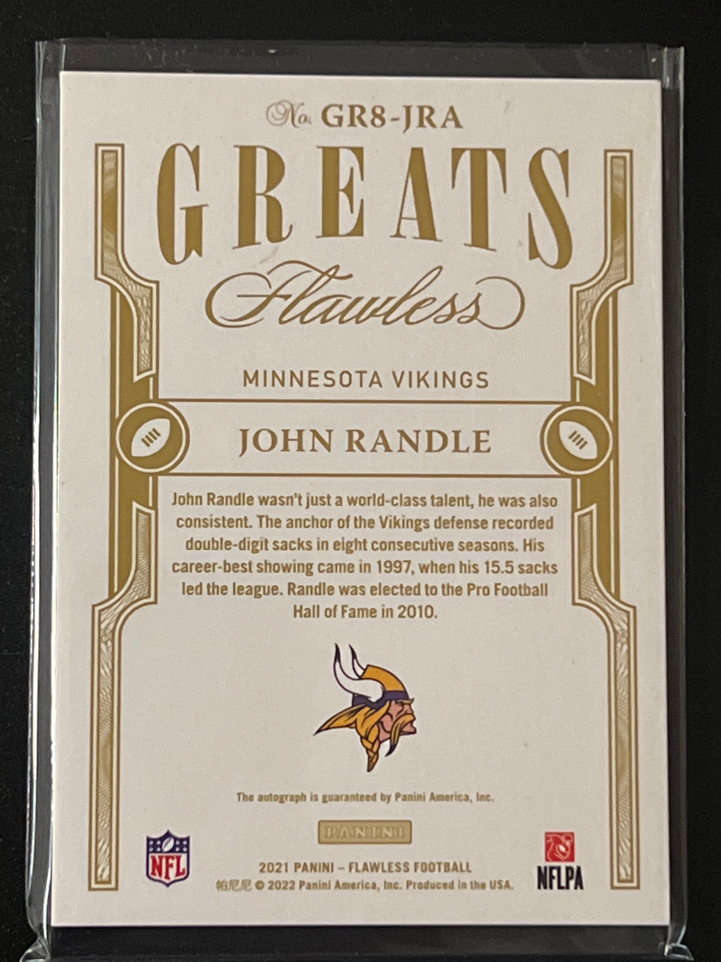 2021 Panini Flawless JOHN RANDLE - Auto 13/15