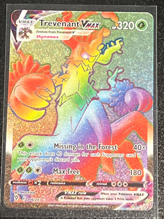 2021 Pokemon Trevenant Vmax - Secret Rare - #206