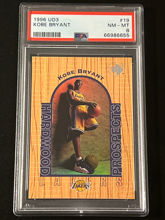 1996 UD3 - KOBE BRYANT - RC - #19- PSA 8