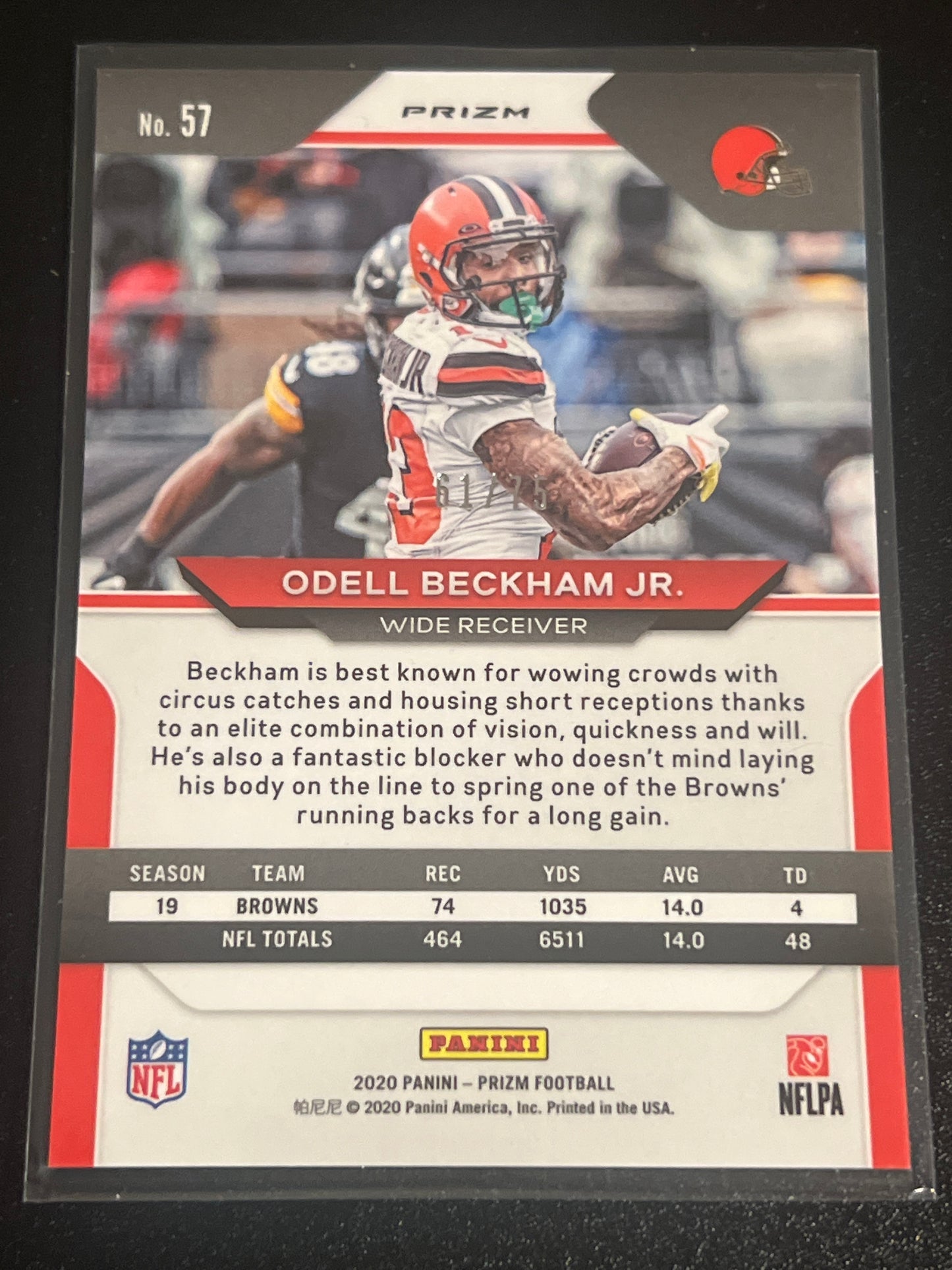 2020 Panini Prizm ODELL BECKHAM JR. 61/75 #57