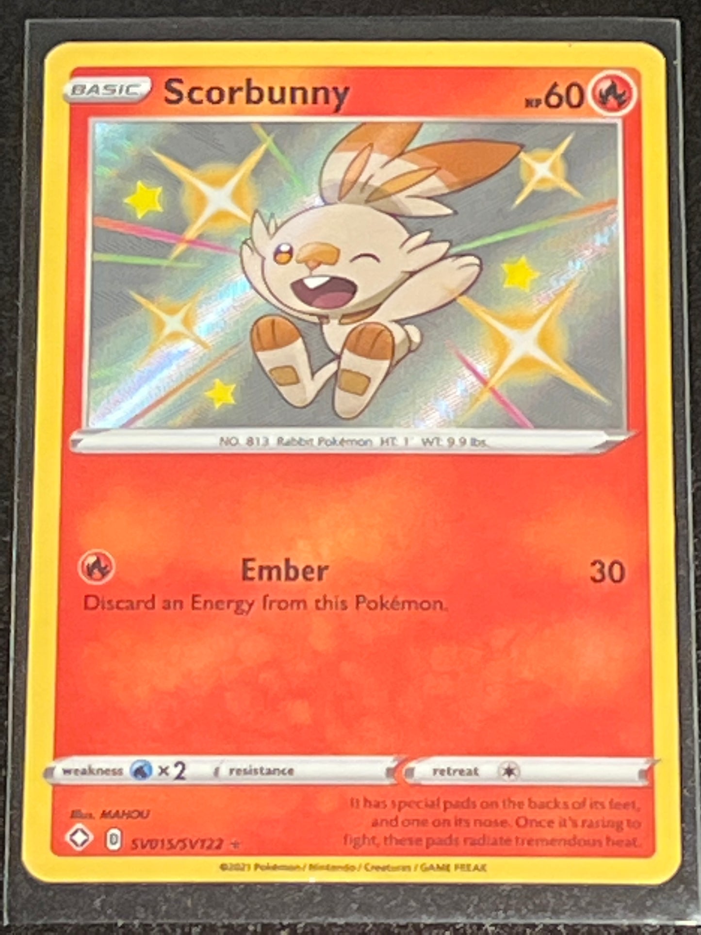 2021 Pokemon Scorbunny - Shiny Vault - #SV015