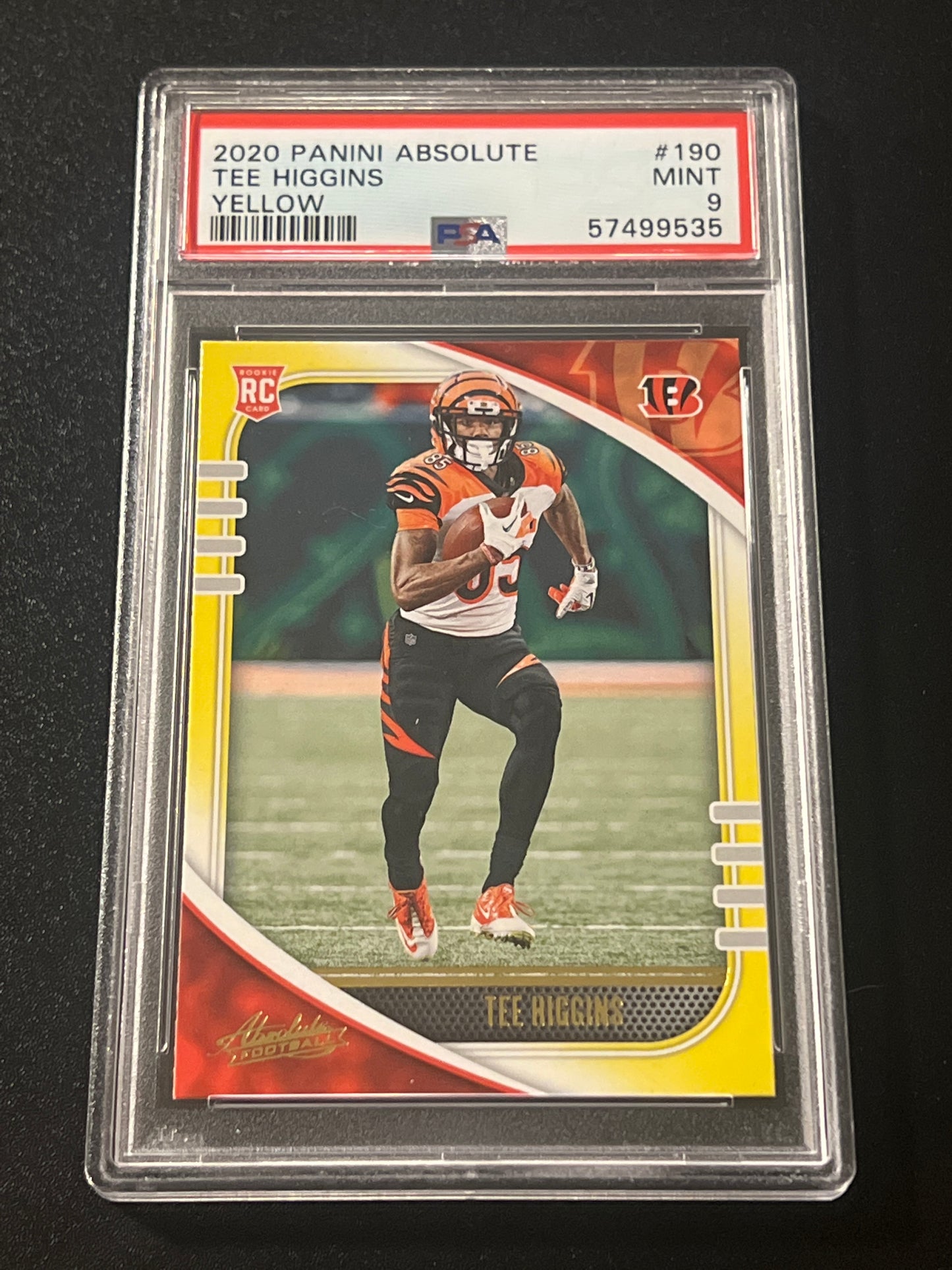 2020 Panini Absolute TEE HIGGINS - PSA 9