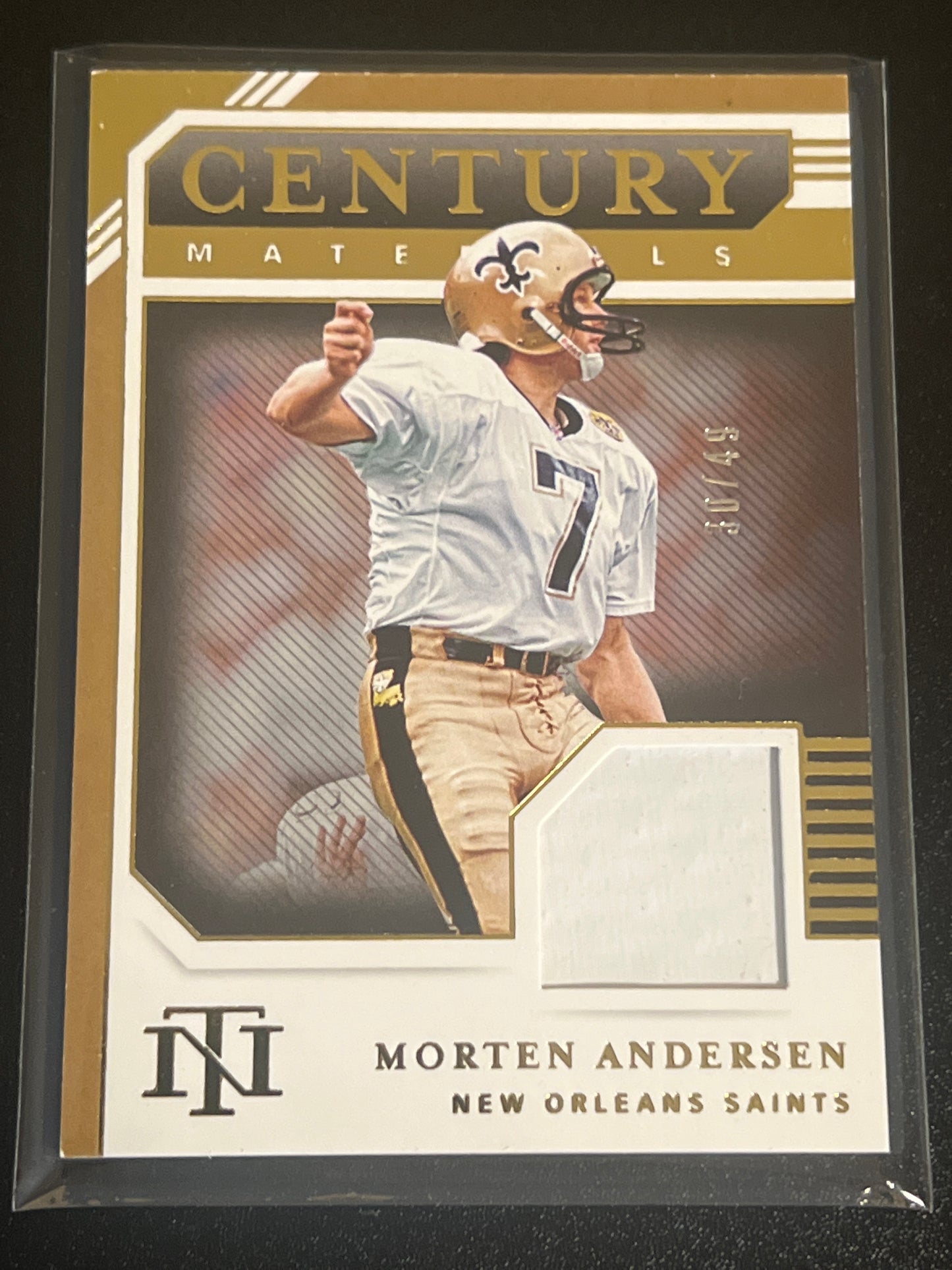 2020 Panini Nat. Treas. MORTEN ANDERSEN - Patch Card 30/49 - #CM-MA