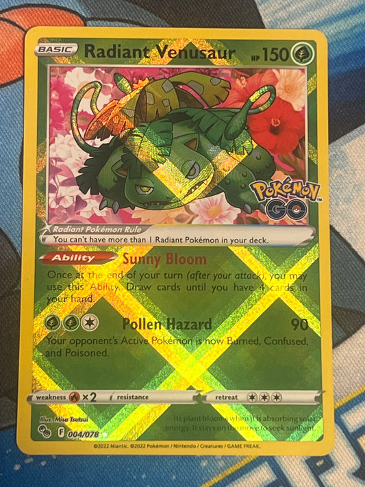 2022 Pokemon Radiant Venusaur  - Radiant Rare - #4