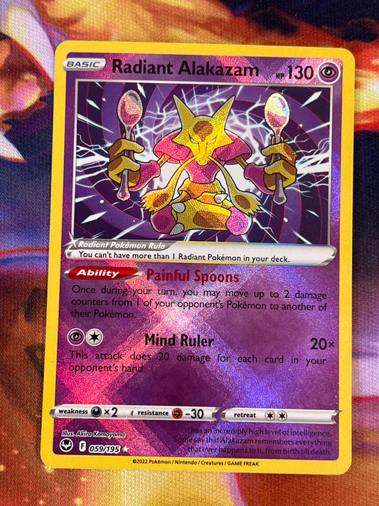 2022 Pokemon Radiant Alakazam - Radiant Rare - #59