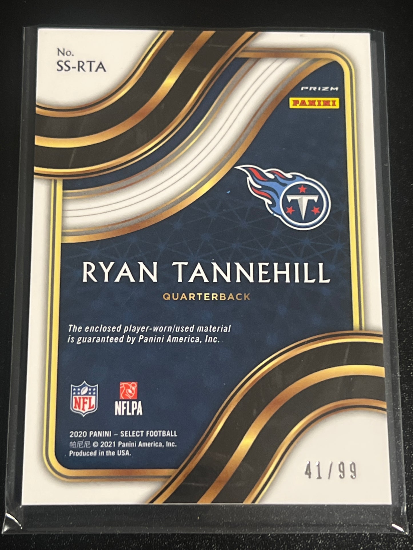 2020 Panini Select RYAN TANNEHILL 41/99 #SS-RTA