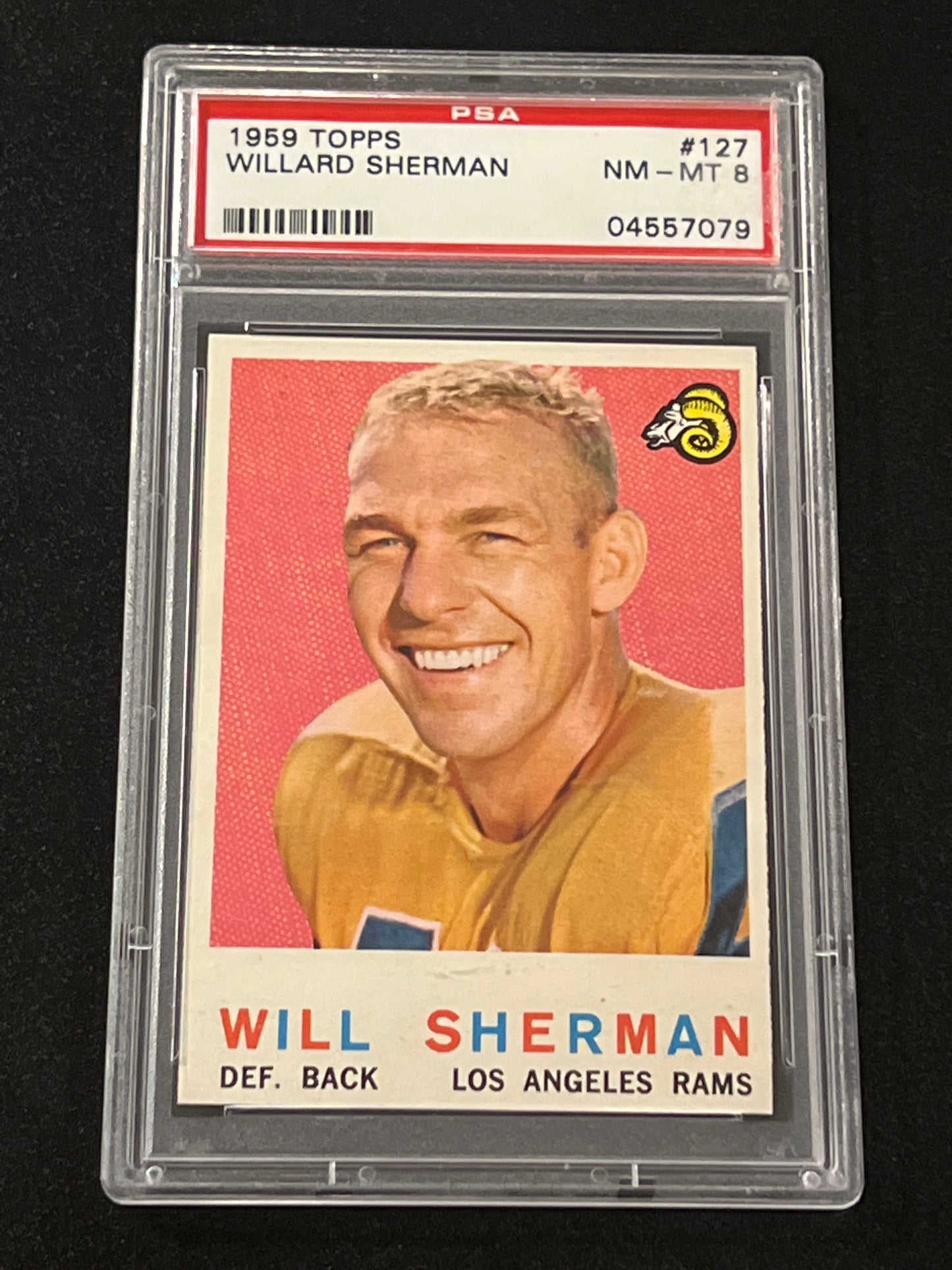 1959 Topps WILLARD SHERMAN - NM-MT PSA 8