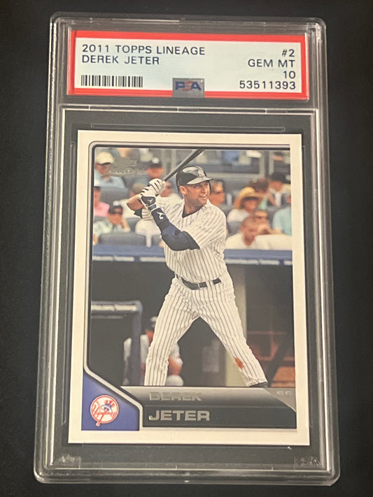 2011 Topps Lineage - DEREK JETER - #2 - PSA 10