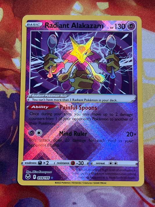 2022 Pokemon Radiant Alakazam - Radiant Rare - #59