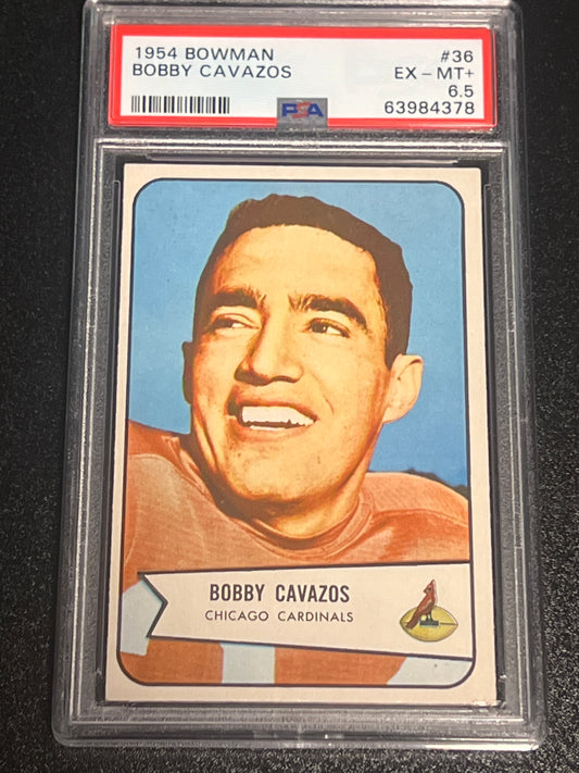 1954 Bowman BOBBY CAVAZOS - PSA 6.5