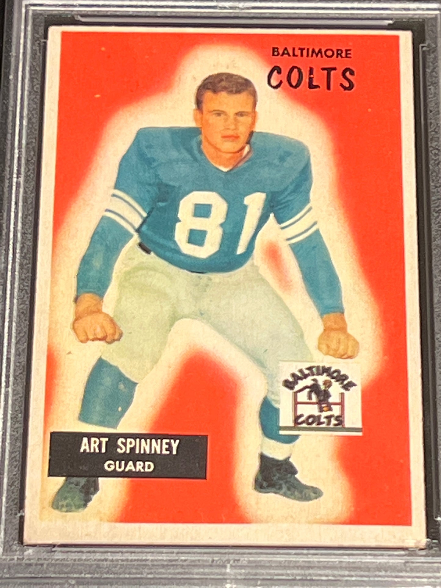 1955 Bowman ART SPINNEY - #107 - PSA 4