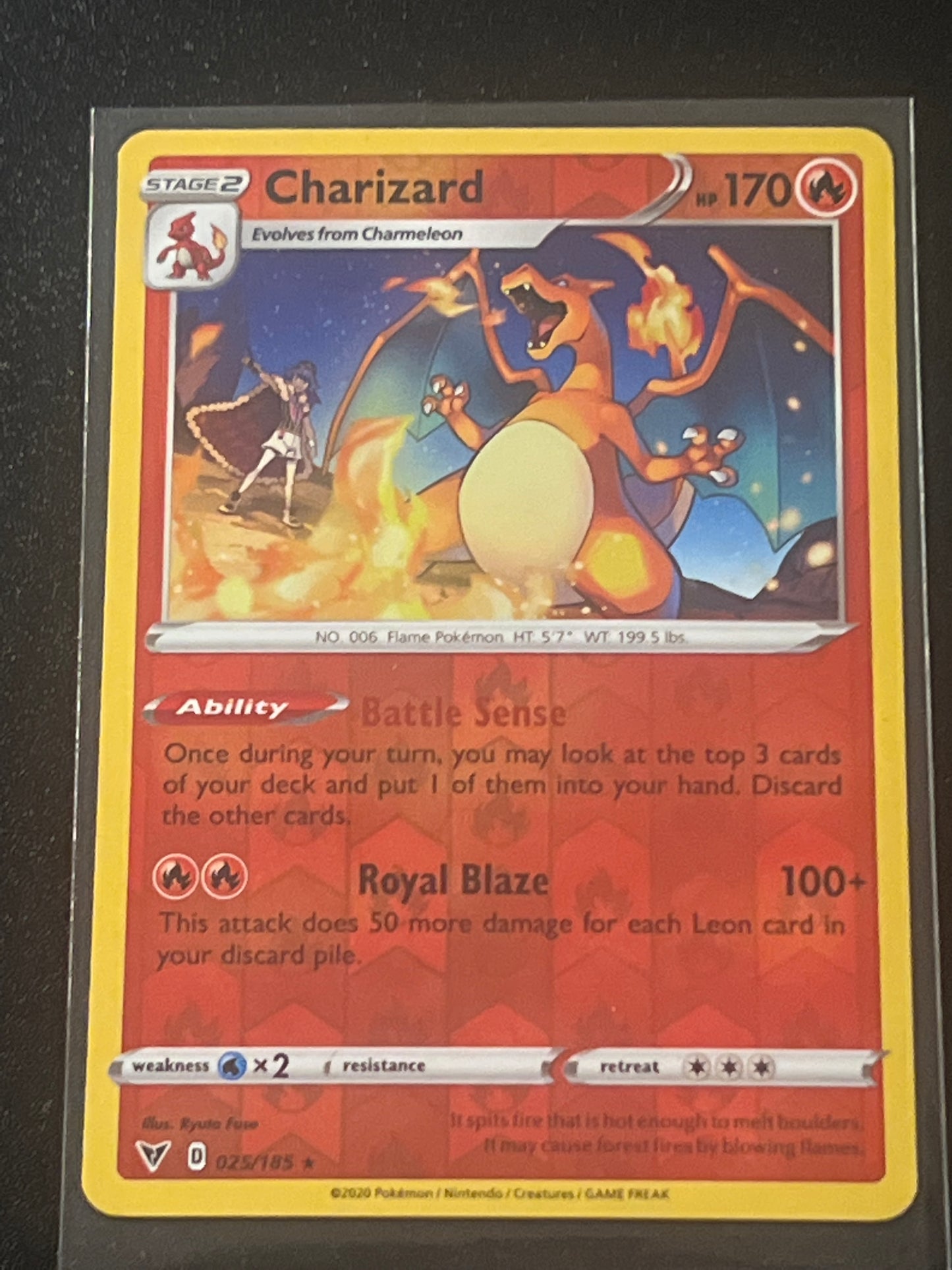 2020 Pokemon CHARIZARD - Reverse Holo - #25