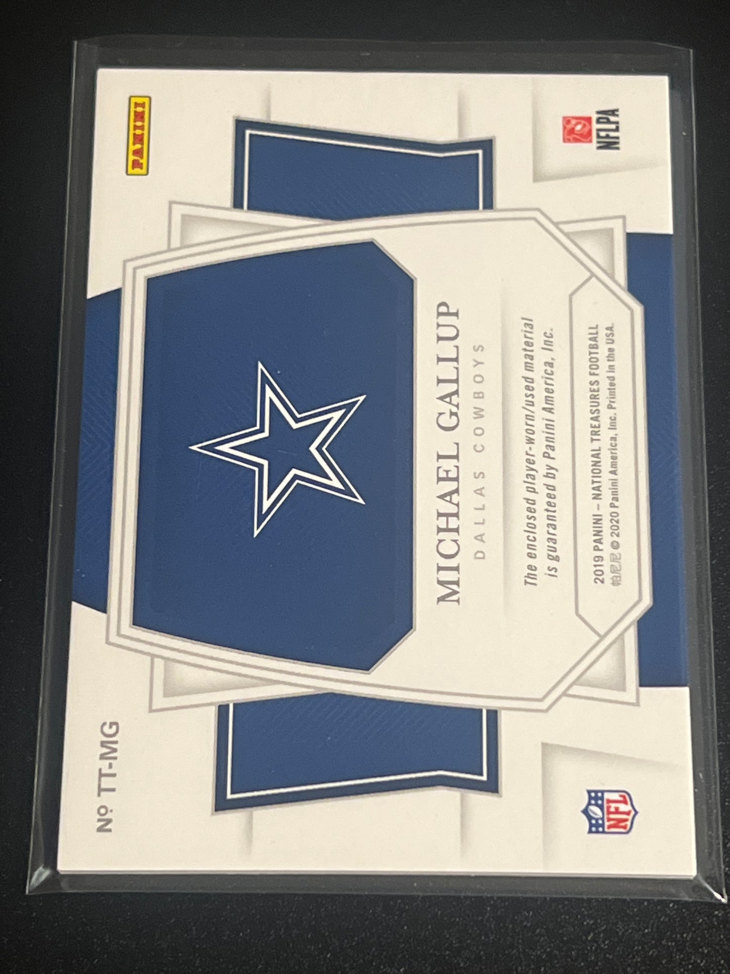 2019 Panini Nat. Treas. MICHAEL GALLUP 45/99 #TT-MG