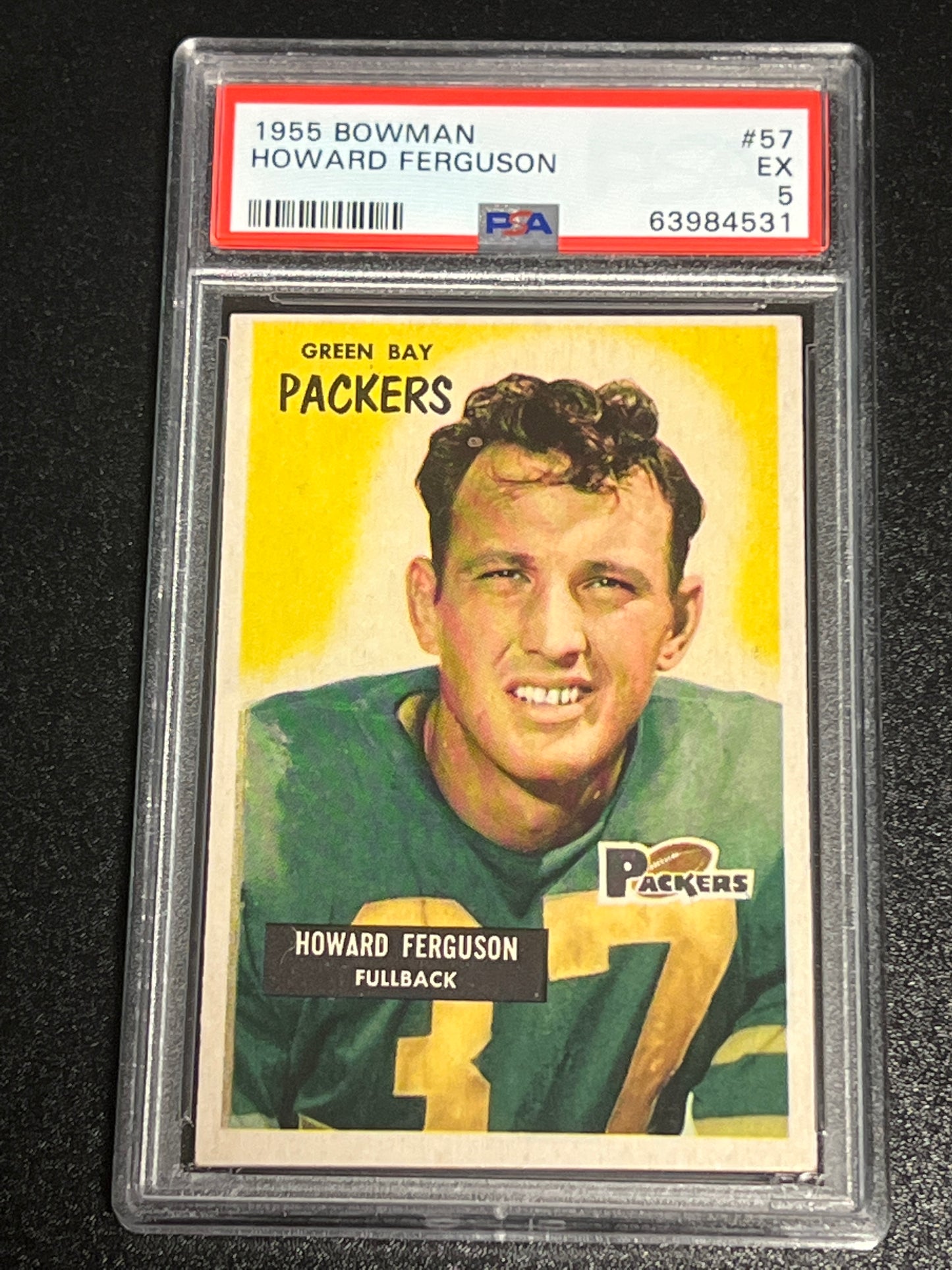 1955 Bowman HOWARD FERGUSON - RC - #57- PSA 5