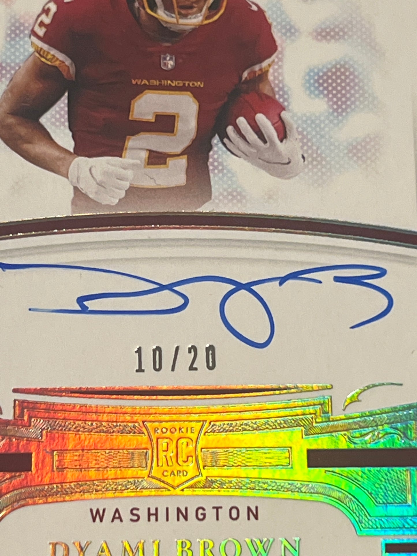 2021 Panini Flawless - DYAMI BROWN - Auto 10/20 #FRS-DBR